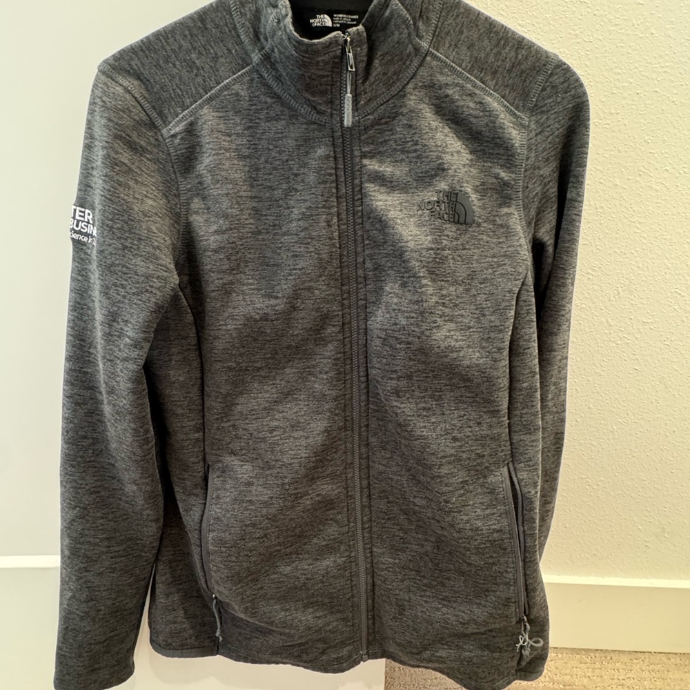 The North Face - Women-  Full Zip Jacket - Pre-Owned- embroidered text - Size M